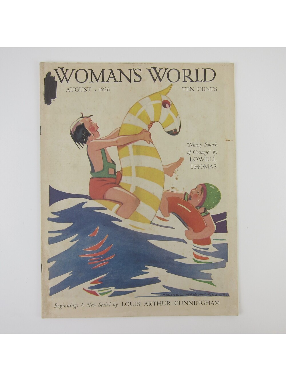 Woman’s World Magazine August 1936 Lowell Thomas 90 Pounds of Courage Vintage